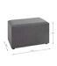 Coffre de Rangement Design Lumyna 65cm Gris-5