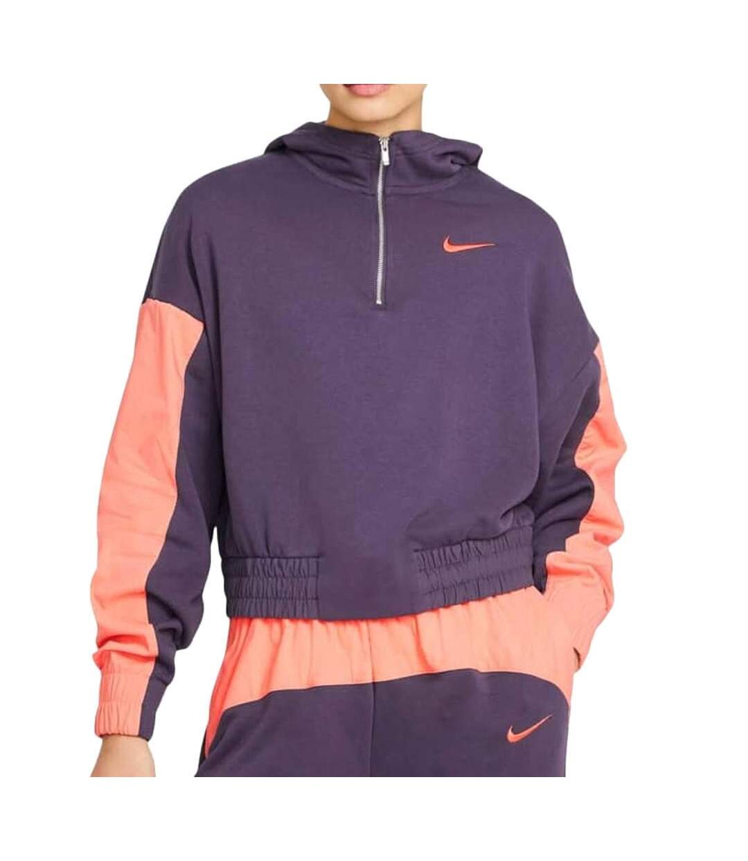 Sweat à capuche Violet/Corail Femme Nike Clash Over - L-1