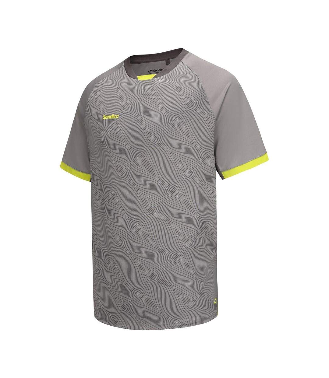 T-shirt Ballon De Foot Blaze Homme Gris Vert Sondico-3