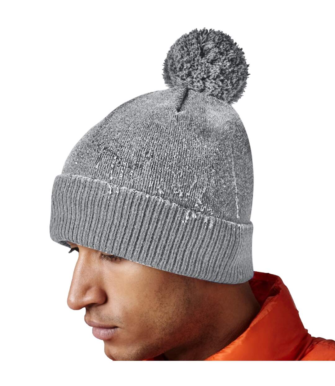 Bonnet gris chiné Beechfield-2