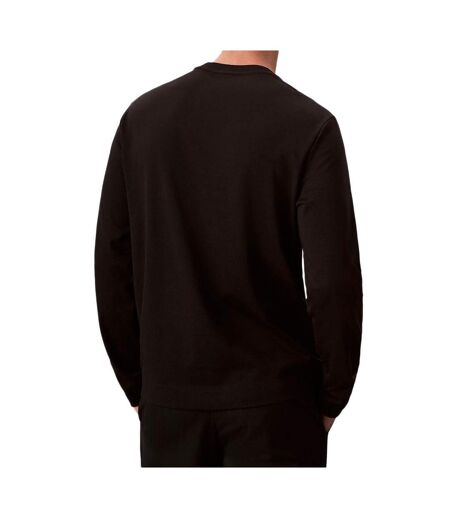 T-shirt manches longues noir homme calvin klein jeans luxe