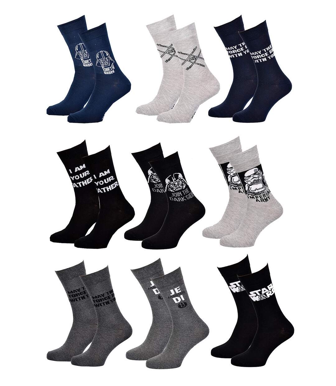 Chaussettes Pack HOMME STW Pack de 9 Paires Chaussettes SURPRISE-1