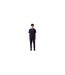 Mens Hadiko Drawstring Waist Joggers Dark Blue Boss-1