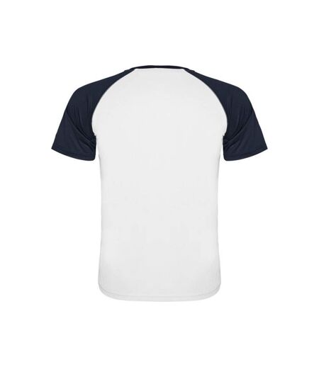 T-shirt indianapolis adulte blanc / bleu marine Roly