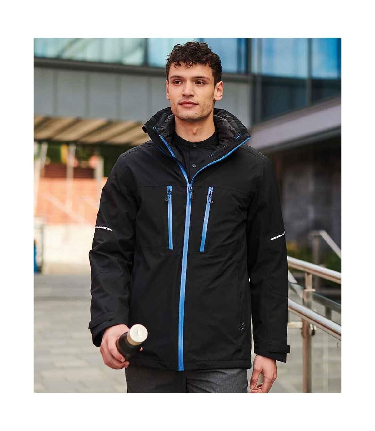 Regatta Mens X-Pro Evader III Padded Jacket (Black/Oxford Blue)