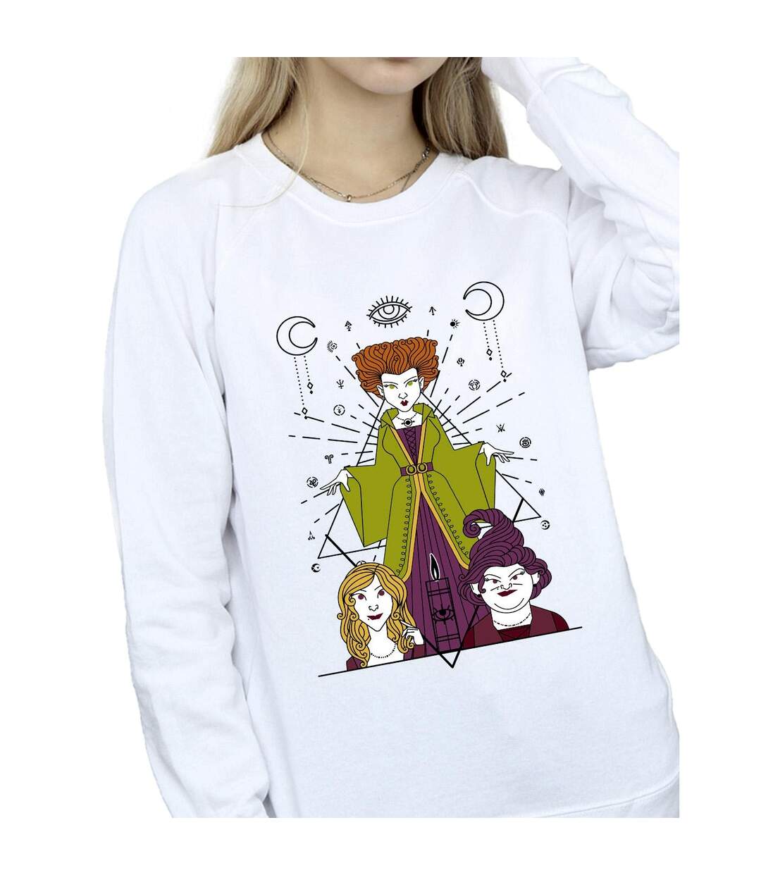 Disney - Sweat HOCUS POCUS CANDLE - Femme (Blanc) - UTBI15709-3