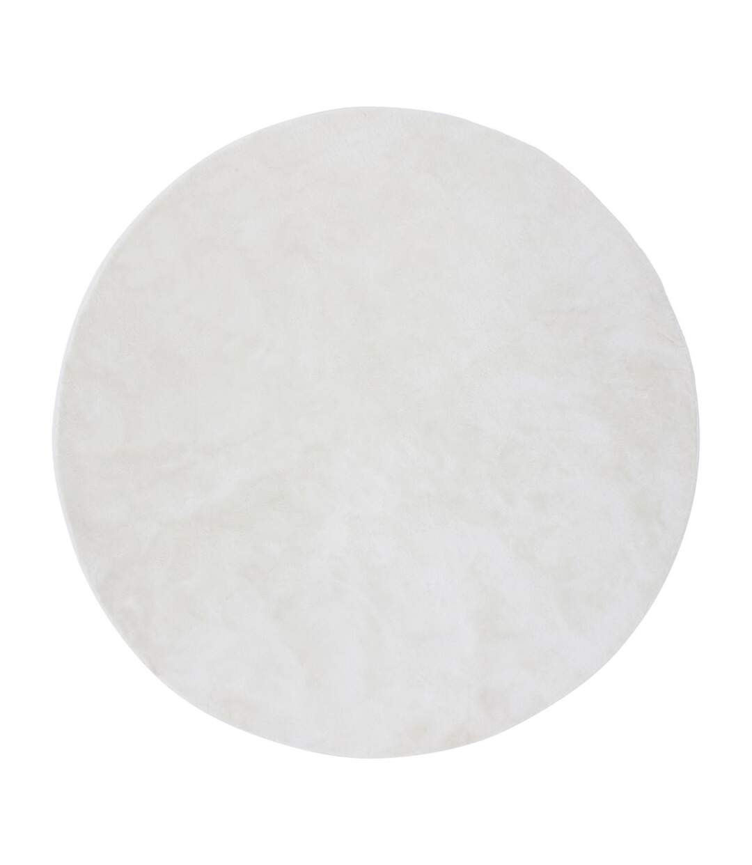Tapis Rond Uni Blanca 200cm Blanc-1