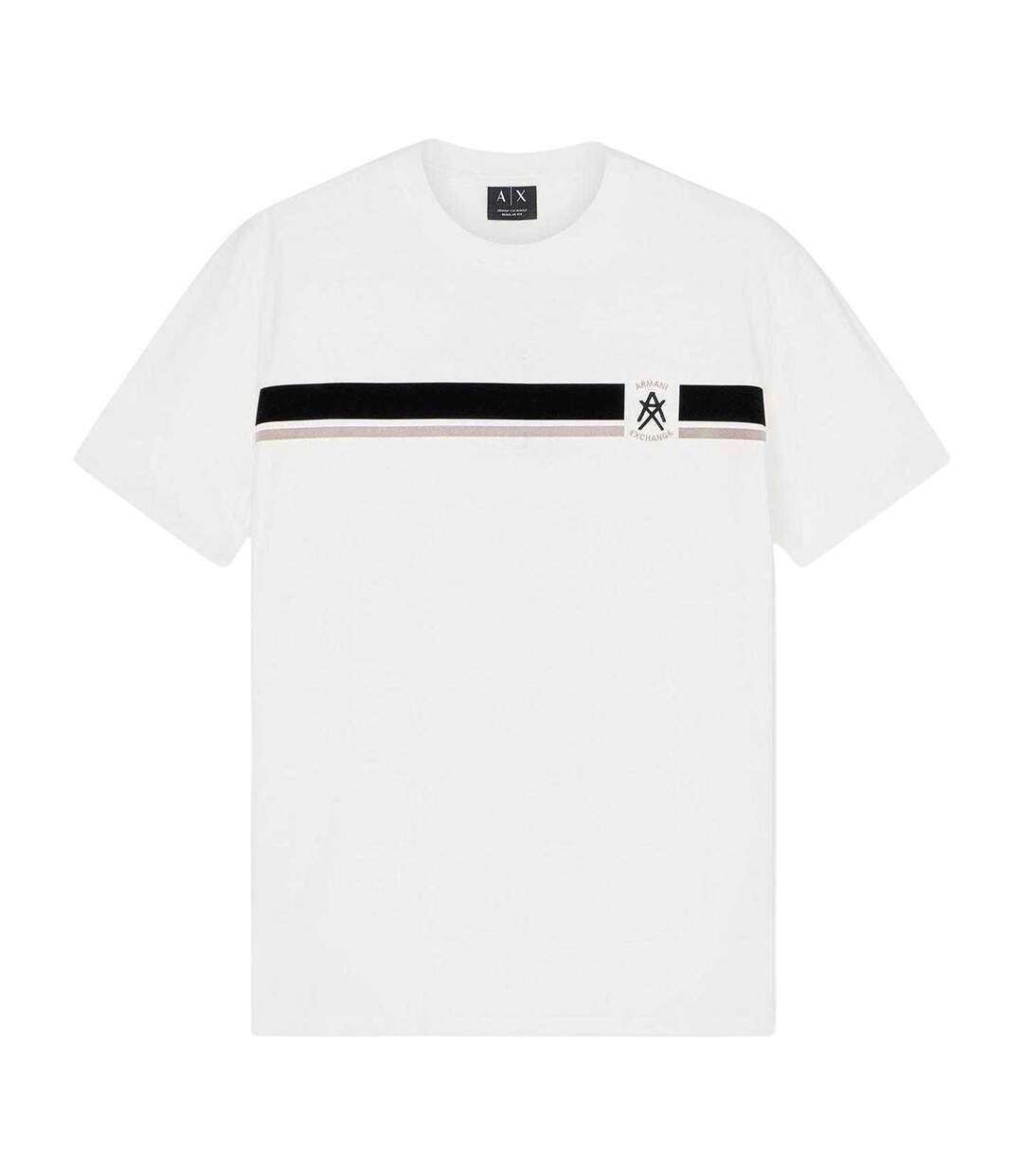 T-shirt Manches Courtes Exchange Homme Blanc Cassé Armani Exchange-2