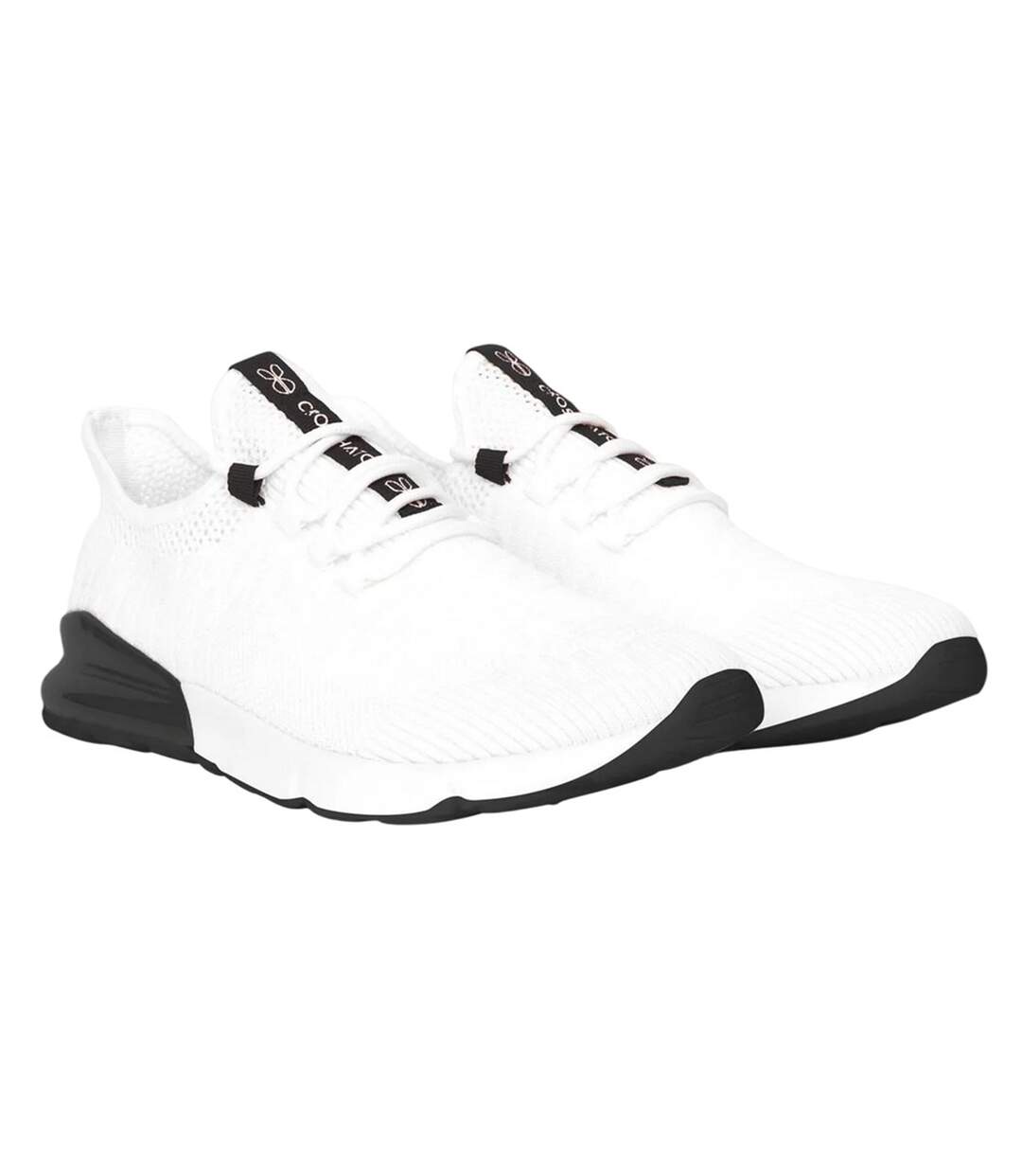 Baskets Smitlay Homme Blanc Noir Crosshatch-1