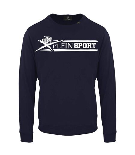Sweat Motif Souligné Adulte Bleu Marine Philipp Plein