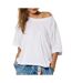 T-shirt blanc femme kaporal vison-1