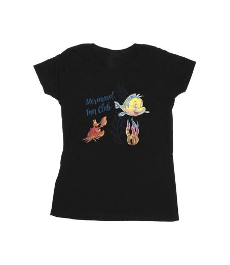 Disney T-shirt coton The Little Mermaid Club Femme/Ladies (Noir) - UTBI26354