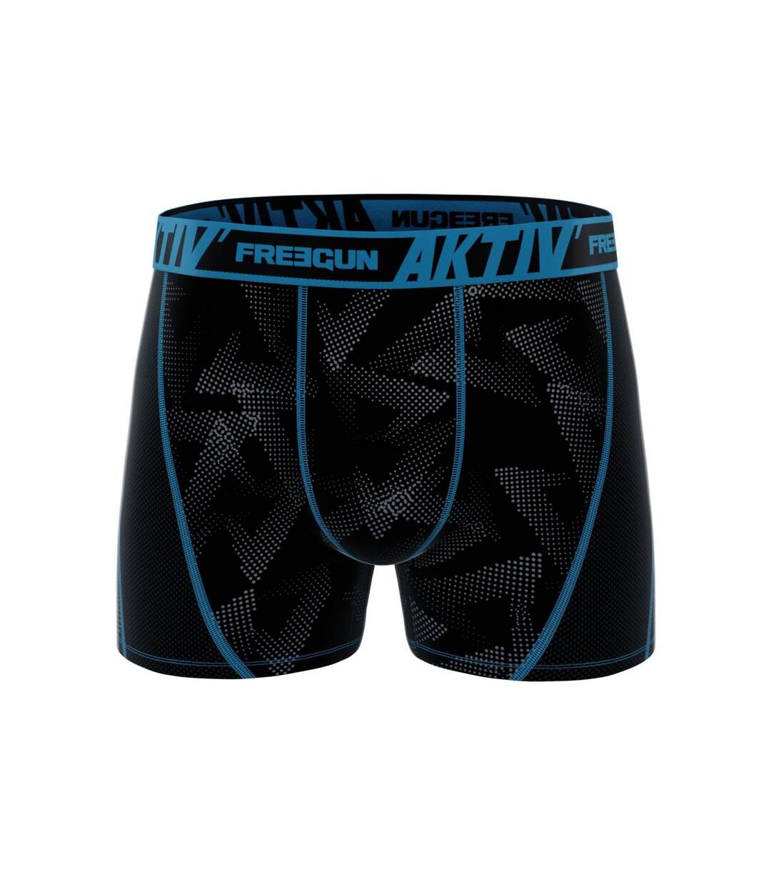 Lot de 4 Boxers homme Aktiv Sport surpiqûres colorées Freegun-3