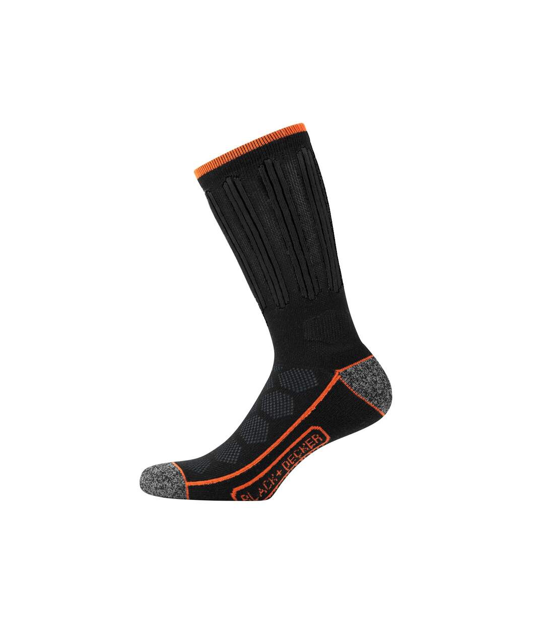 Lot de 2 Paires de Chaussettes hautes de travail Tool Black & Decker