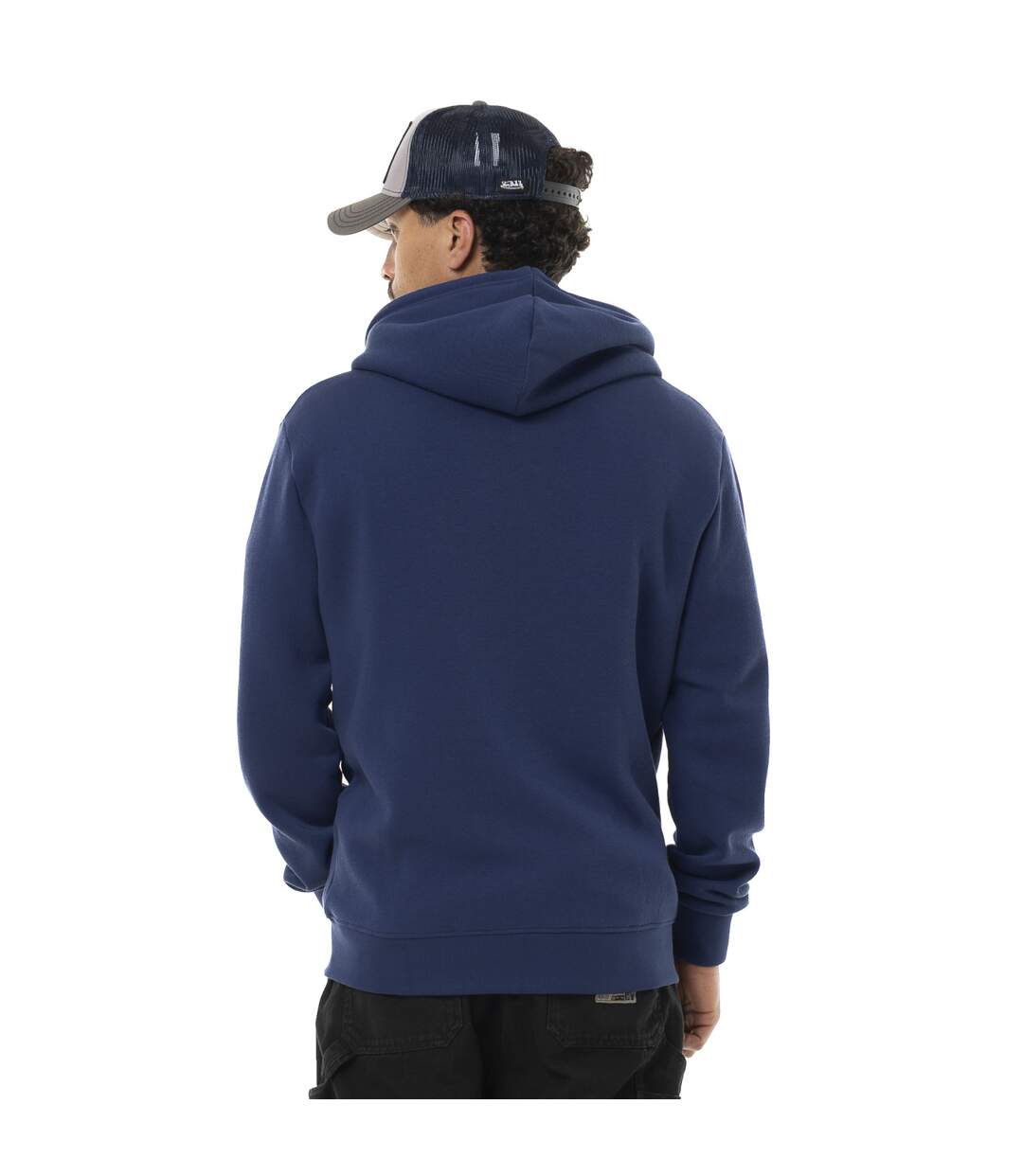 Sweat zippé homme à capuche en molleton avec print devant Vondutch-2