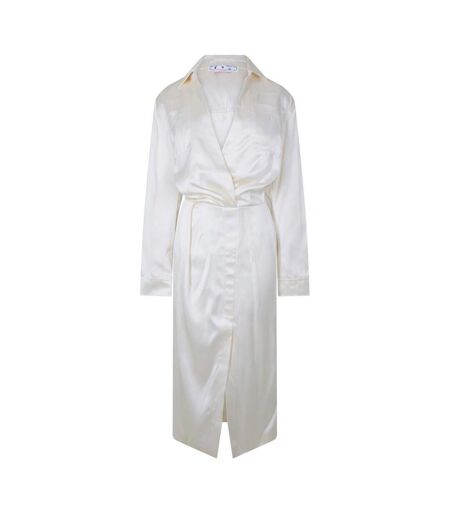 Robe Portefeuille Chine Femme Blanc Off White