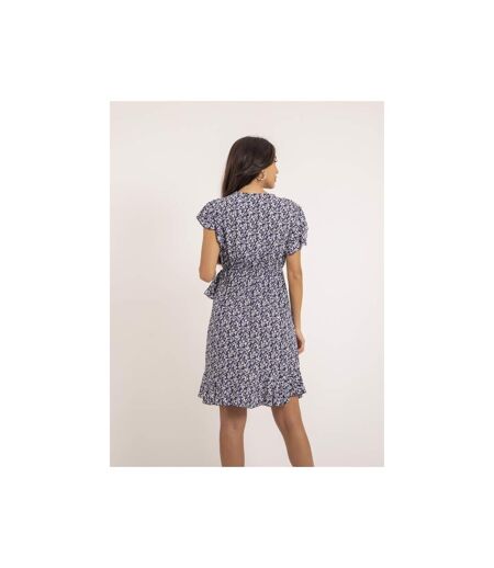 Robe courte portefeuille motifs INEZA - Dona X Lisa