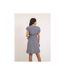 Robe courte portefeuille motifs INEZA - Dona X Lisa-2