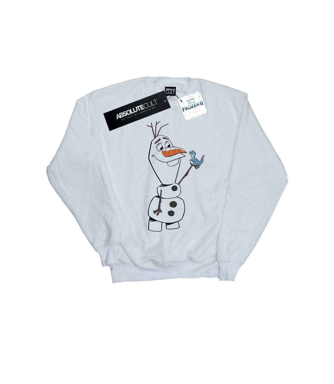 Disney - Sweat FROZEN OLAF AND SALAMANDER - Femme (Blanc) - UTBI18753-1