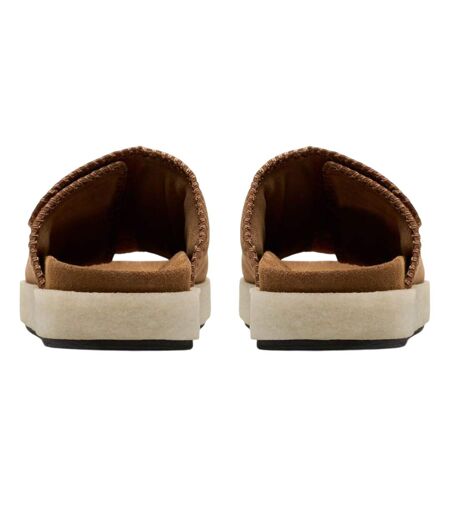 Unisex Adult Overleigh Suede Sliders Brown Clarks Originals
