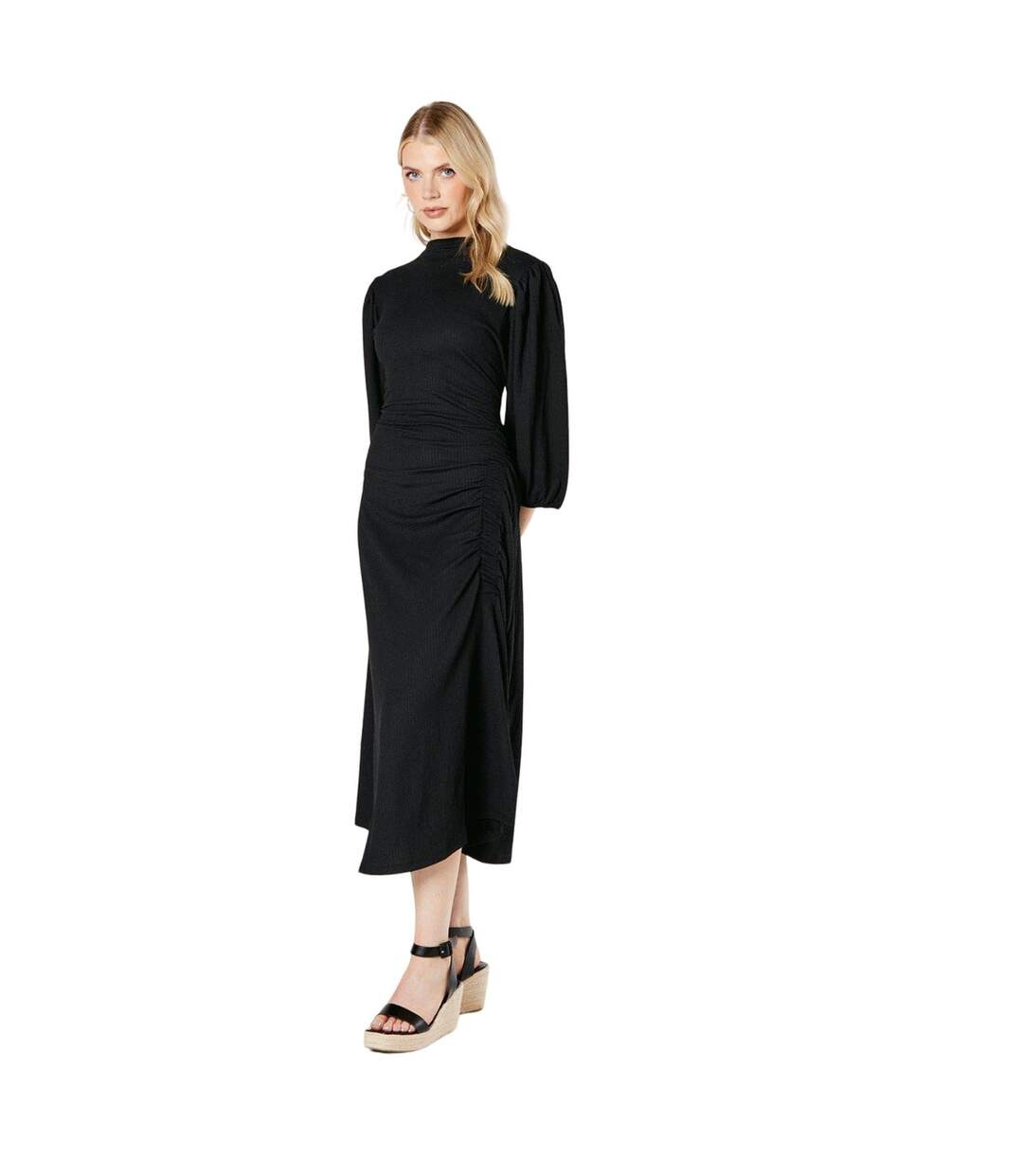 Robe mi-longue femme noir Principles