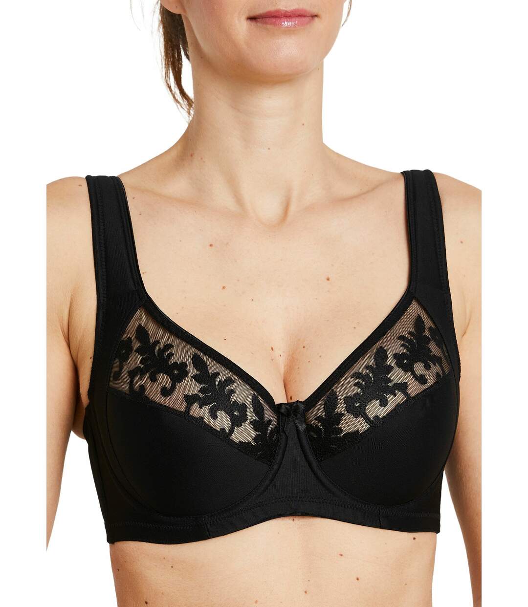 Soutien-gorge avec armatures tulle brodé-3