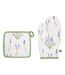 Gant & Manique de Cuisine Garrigue 32cm Blanc-1