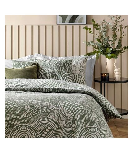 Nola abstract duvet cover set olive Hoem