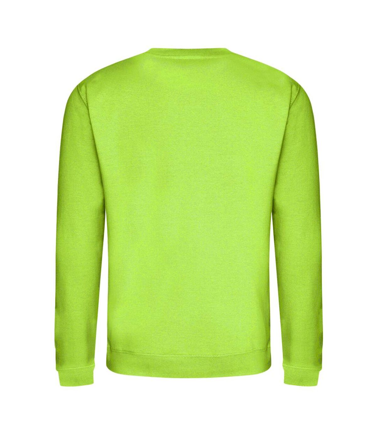 AWDis Just Hoods AWDis Unisex Crew Neck Plain Sweatshirt (280 GSM) (Lime Green)