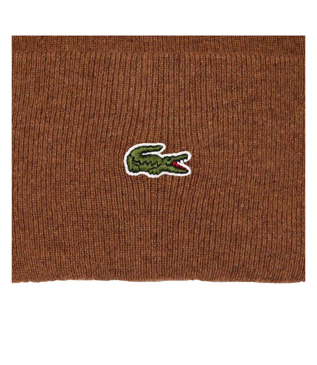 Bonnet marron mixte lacoste rb9825-2