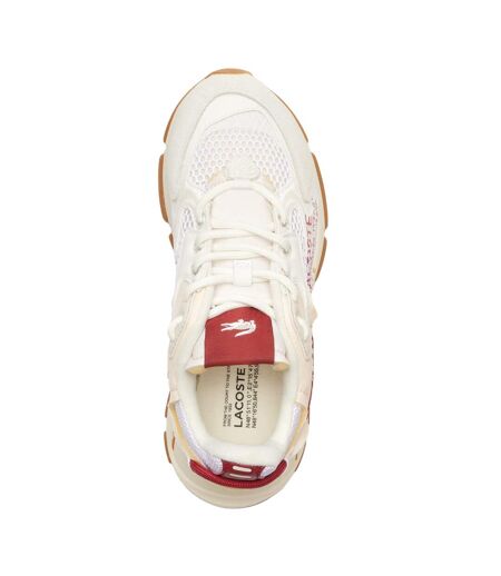 Baskets L003 Neo Adulte Blanc Rouge Lacoste