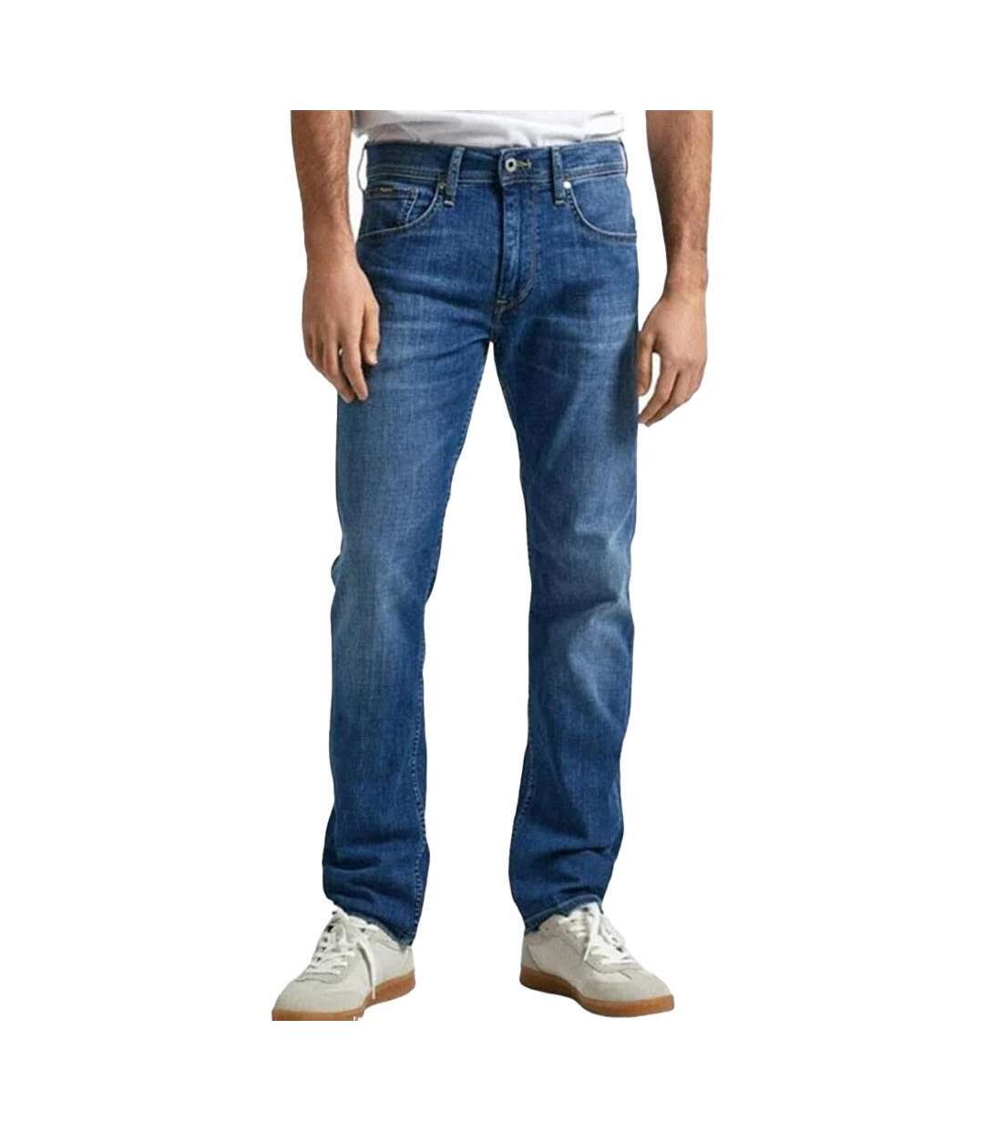 Jean droit bleu homme pepe jeans straight jeans-1