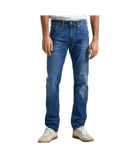 Jean droit bleu homme pepe jeans straight jeans