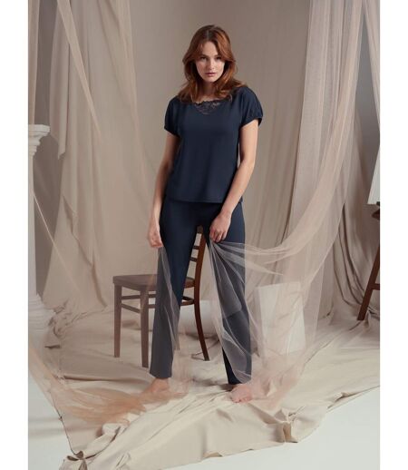 Pyjama pantalon t-shirt manches courtes Naty Lisca