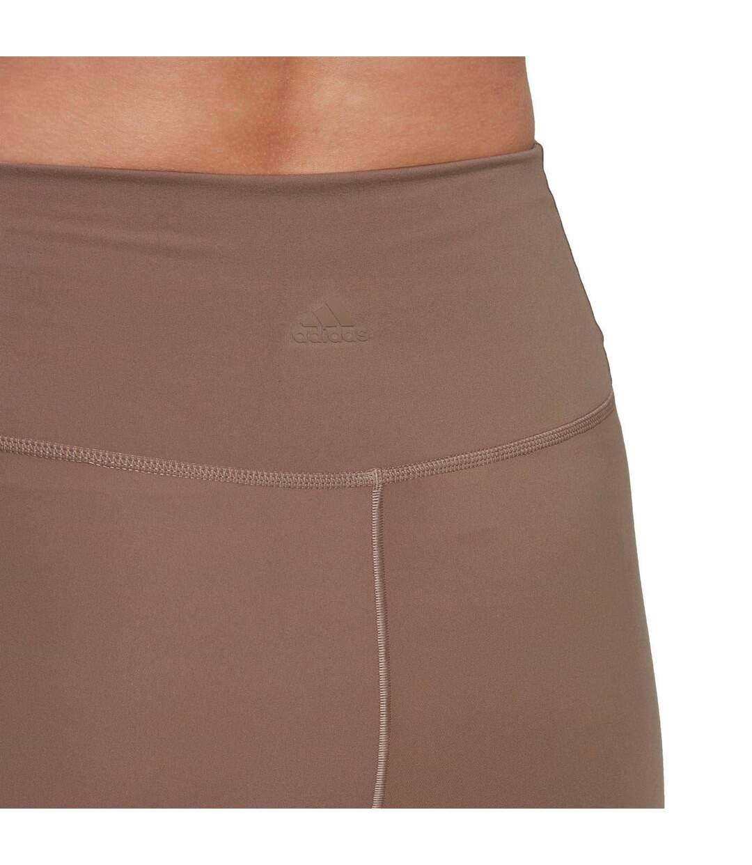 Legging Yoga Luxe Studio Femme Marron Adidas-4
