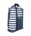 Contrast striped beach cool bag one size navy Mountain Warehouse-3