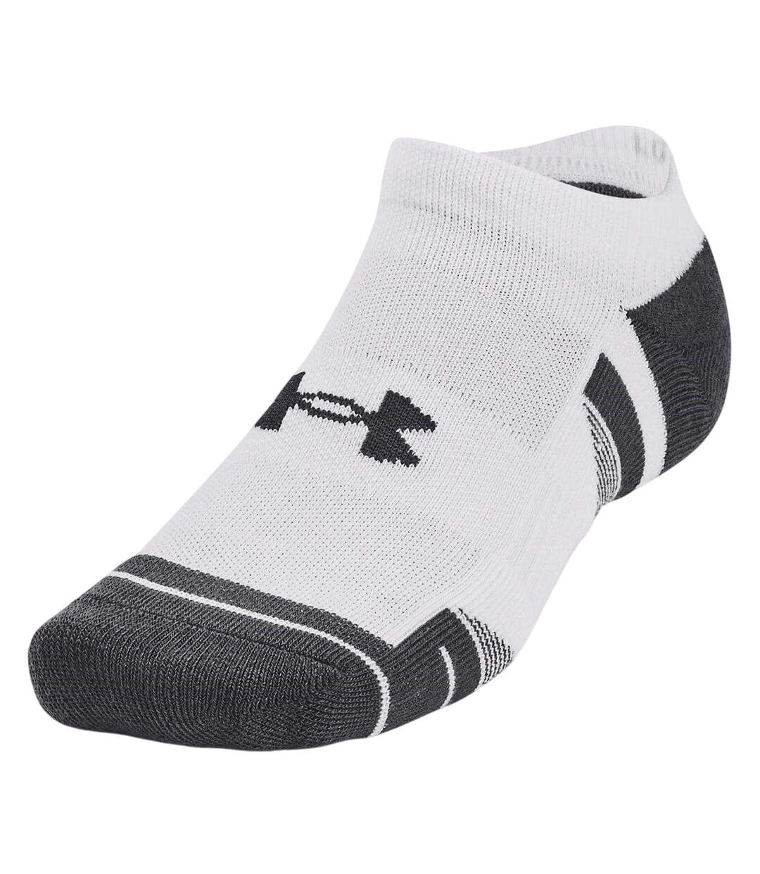 Pack Of 3  Unisex Adult Performance No-show Socks  White Under Armour-3