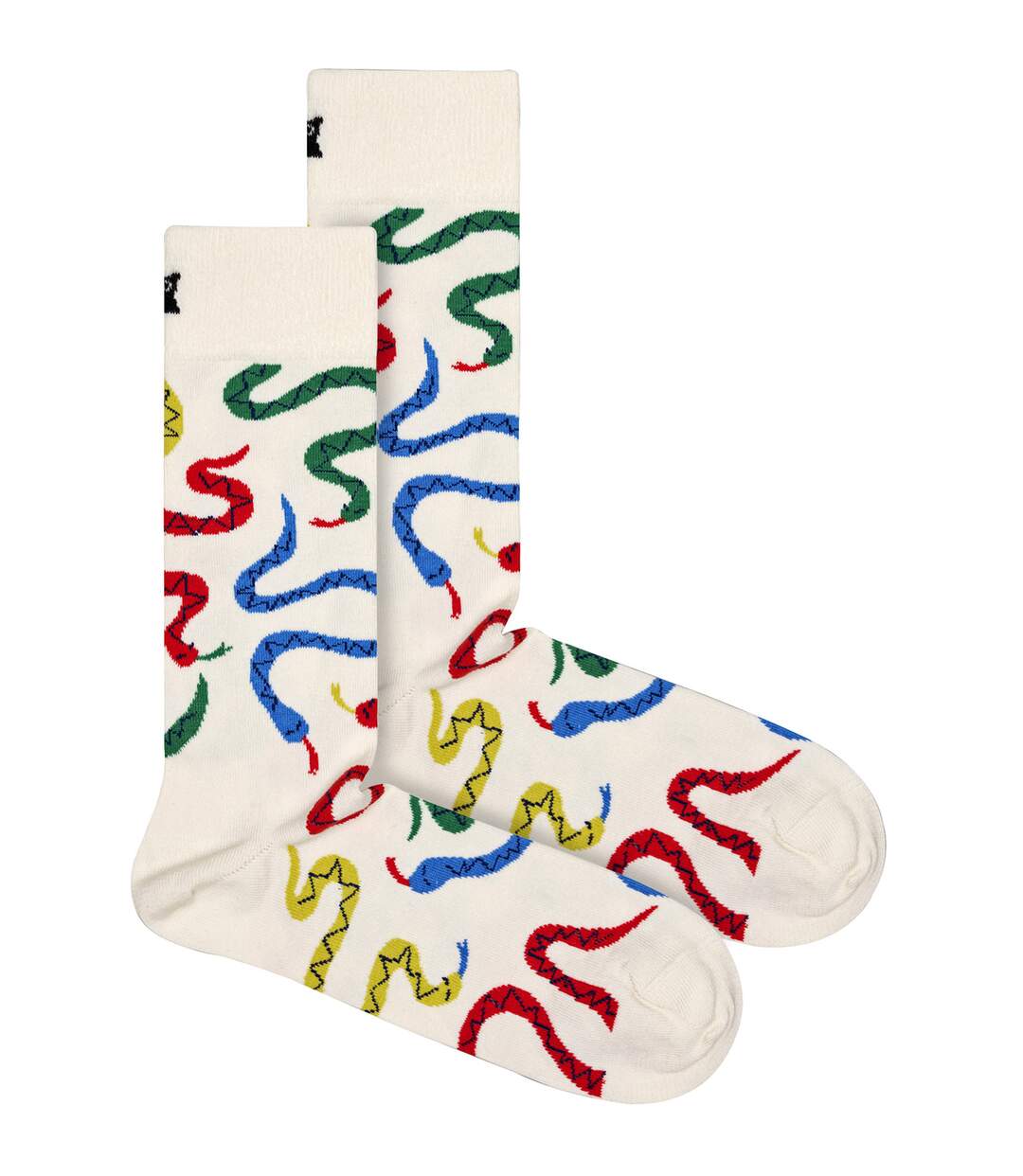 Happy Socks - Unisex Novelty Snakes Design Socks-1