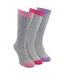 Sock Snob - 3 paires de chaussettes femme extra longues en laine douce et chaude-1
