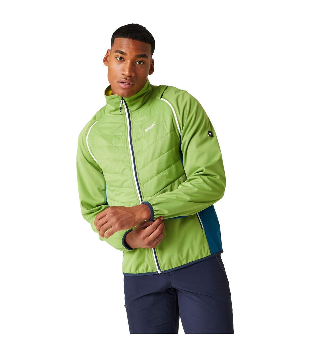 Veste Hybride Steren Homme Vert Piquant Bleu Marocain Jaune Verdâtre Regatta-2