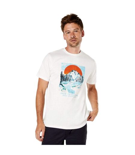 T-shirt back to nature homme blanc Maine