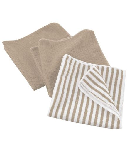 Lot de 3 Torchons Microfibre Cuistot 40x40cm Lin