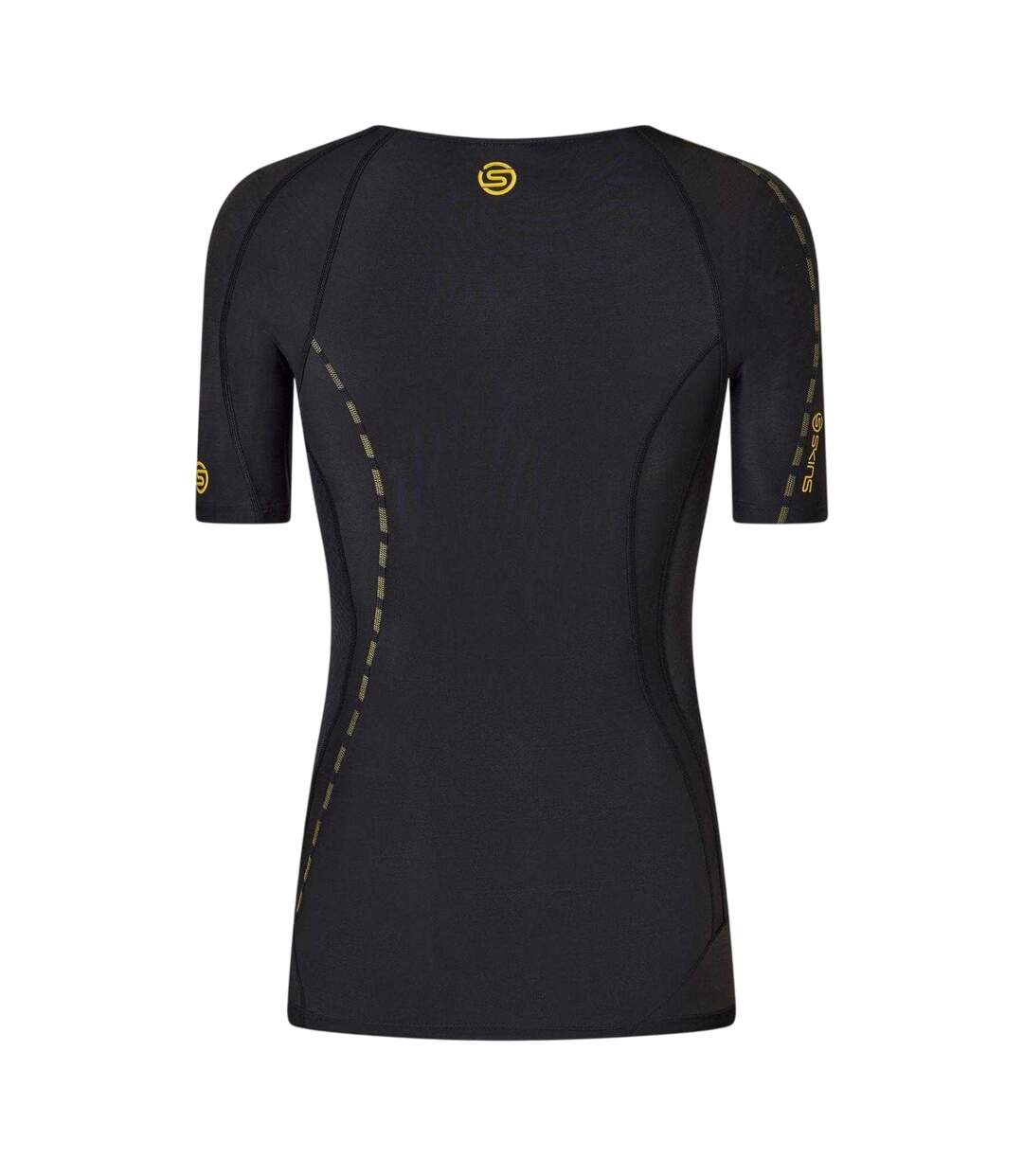 Maillot De Compression Manches Courtes Homme Noir Skins-2
