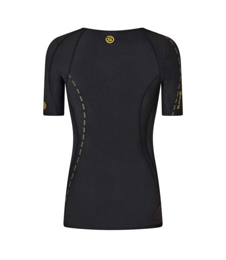 Maillot De Compression Manches Courtes Homme Noir Skins
