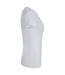 Womens/ladies T-shirt White Casual Classic-4