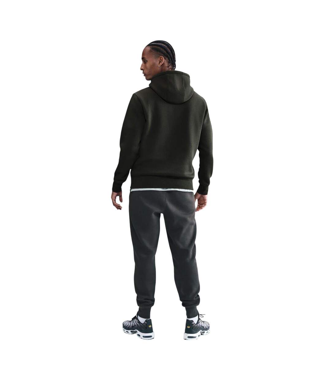 Sweat À Capuche Club Homme Rouge Sombre Nike-4