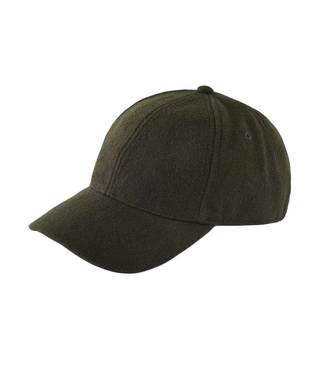 6 Panel Wool Blend Cap Dark Olive Beechfield-2