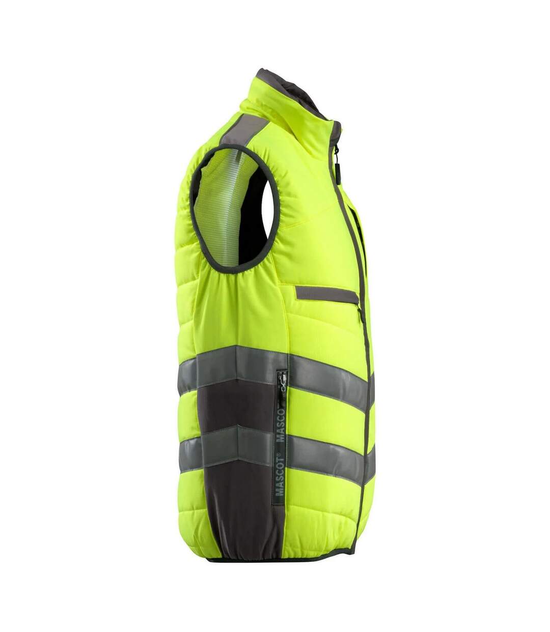 Gilet Haute Visibilité Safe Supreme Grimsby Adulte Jaune Fluo Anthracite Foncé Mascot-3
