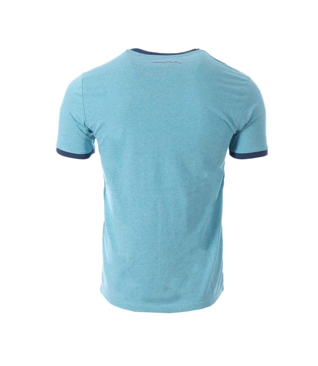 T-shirt bleu homme teddy smith 2r-2