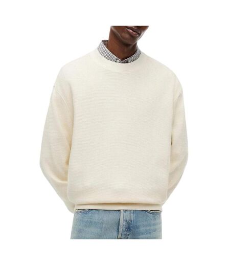 Sweat ecru homme tommy hilfiger washed